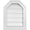 Ekena Millwork Octagonal Top Surface Mount PVC Gable Vent w/ 2"W x 2"P Brickmould Sill Frame, 14"W x 18"H GVPOT14X1803SF - alternate 1